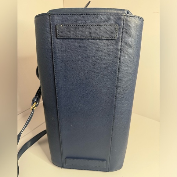 ☘️#193 MCM Saffiano Leather Double Zip Two-Way Satchel Tote Bag - Picture 5 of 16